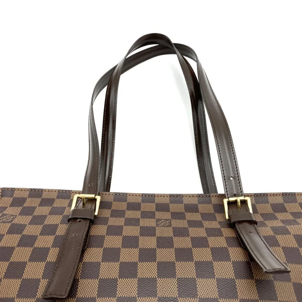 LOUIS VUITTON Authentic Brown Damier Canvas Shoulder Bag - Picture 6 of 12